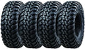 Set of 4 Tusk Terrabite® Radial Front & Rear Tires – 35x10.5-15 Front & Rear – 8-Ply Rated Radial Construction, ¾″ Deep Tread, Medium-Hard Terrain, Heavy Duty Sidewall Tread Armor, High Load Capacity