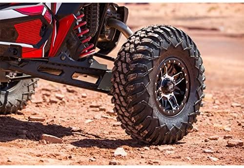 Set of 4 Tusk Terrabite® Radial Front & Rear Tires – 35x10.5-15 Front & Rear – 8-Ply Rated Radial Construction, ¾″ Deep Tread, Medium-Hard Terrain, Heavy Duty Sidewall Tread Armor, High Load Capacity