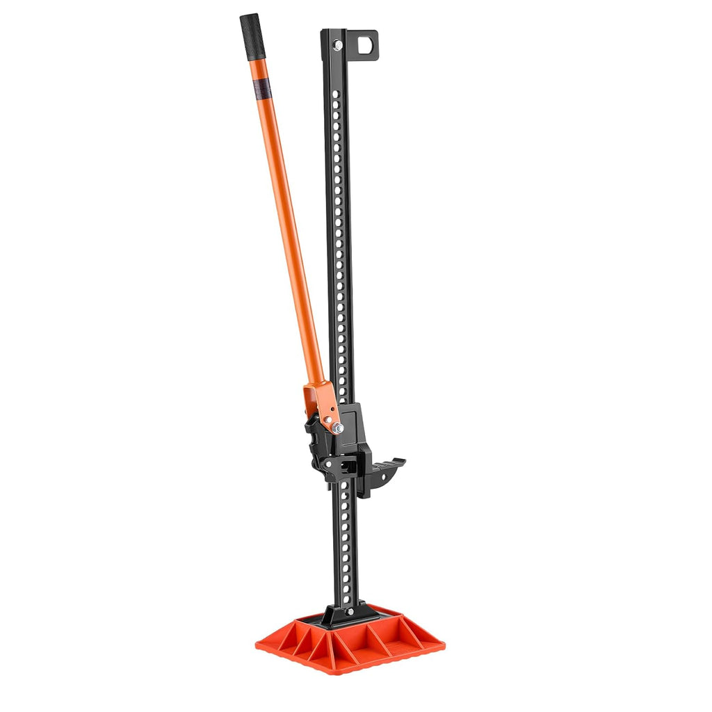 VEVOR Farm Jack with Base, 48" Utility High Lift Farm Jack, 3.18 Ton (7,000 lbs) Capacity Ratcheting Off Road Utility Jacks, Heavy-Duty Lift Jacks with 5.12"-42.5" Lifting Range for Tractor, Truck,SUV