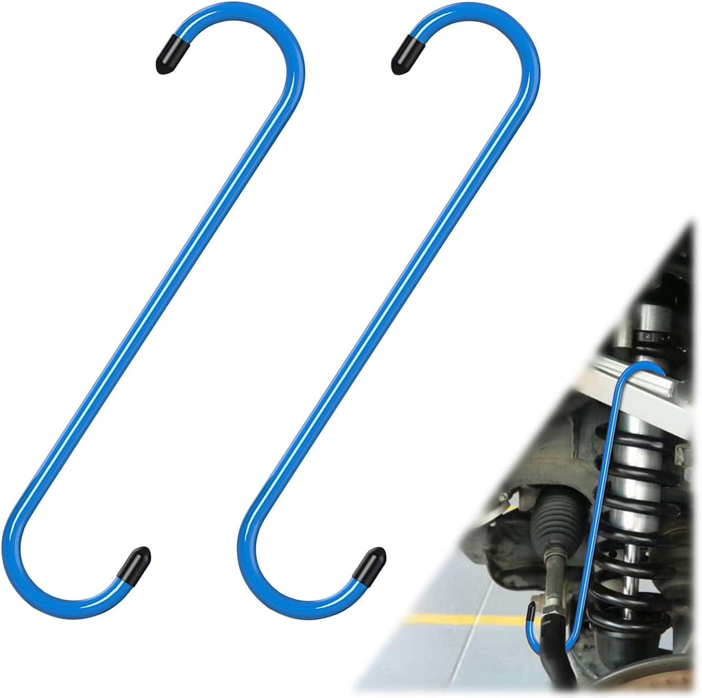 2PCS Brake Caliper Hanger Caliper Hangers Hooks with Rubber Tips, Durable Steel, Rust-Proof Automotive Tools for Braking, Axle, Suspension, Herramientas para Extensión de Frenos