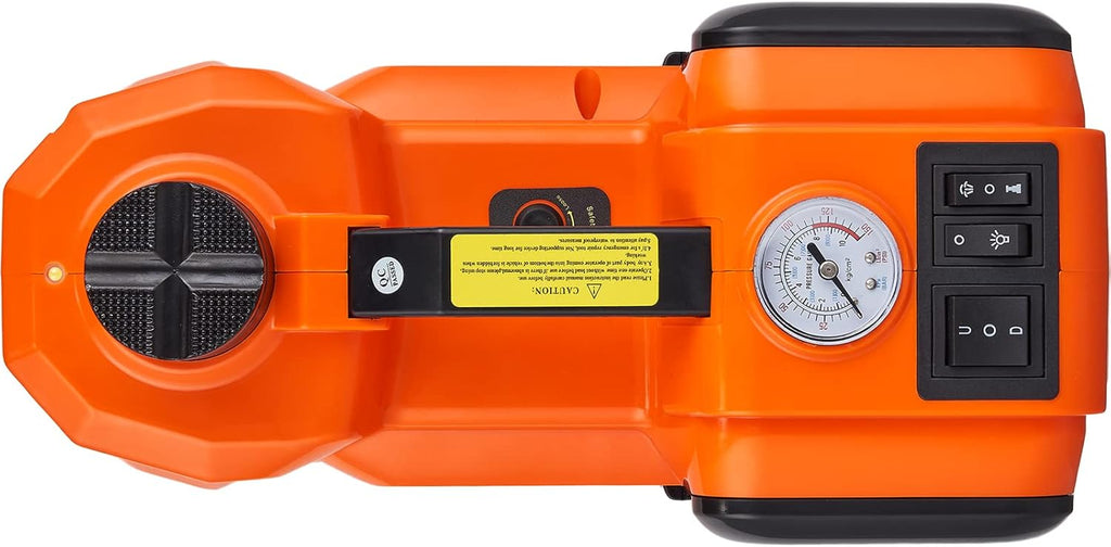 VEVOR Electric Car Jack, 5 Ton/11023 LBS Hydraulic Jack Lift with Electric Impact Wrench, Built-in Inflatable Pump, and LED Light for SUV MPV Sedan Truck Change Tires Garage Repair