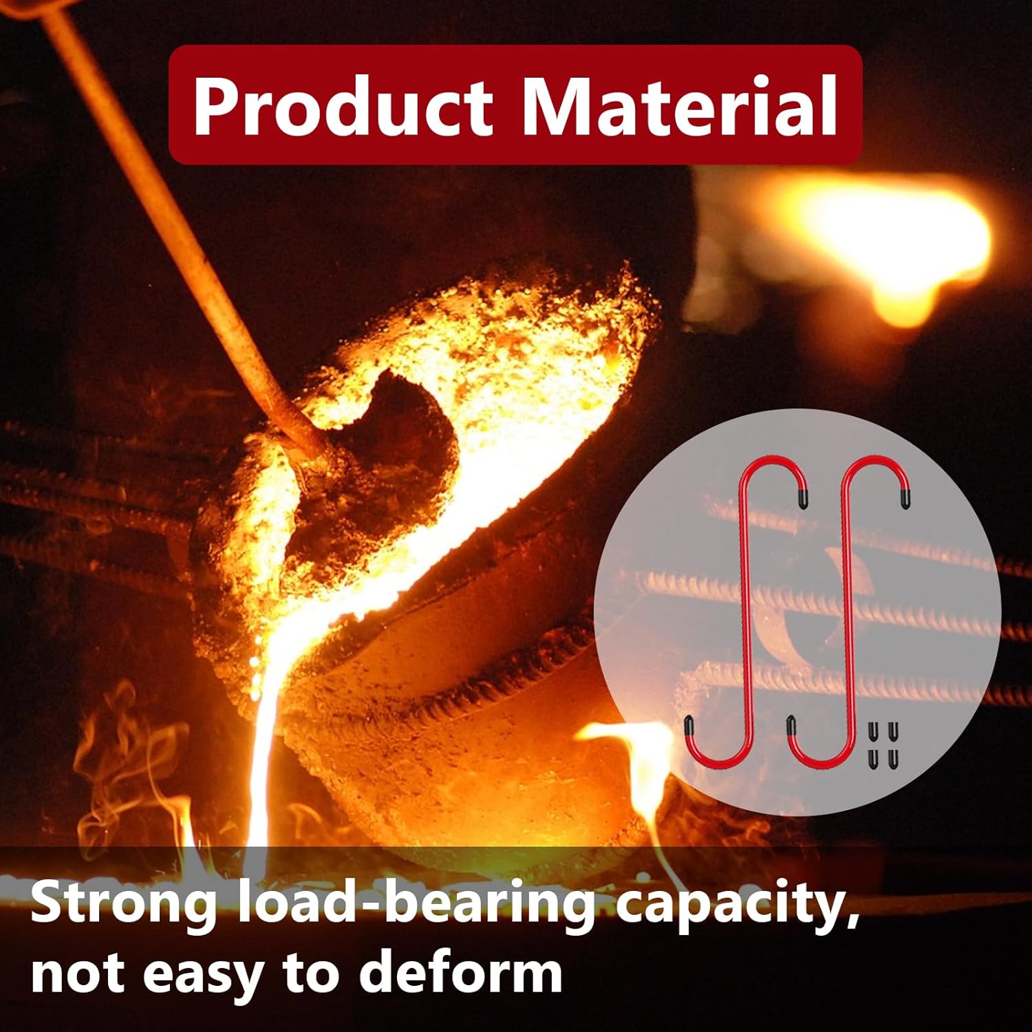 2PCS Brake Caliper Hanger Caliper Hangers Hooks with Rubber Tips, Durable Steel, Rust-Proof Automotive Tools for Braking, Axle, Suspension, Herramientas para Extensión de Frenos