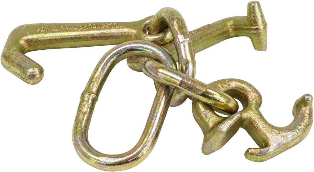 Mytee Products (2 Pack RTJ Cluster Hook Heavy Duty Wrecker Hauler Tow Towing Truck Chain Pair R T J