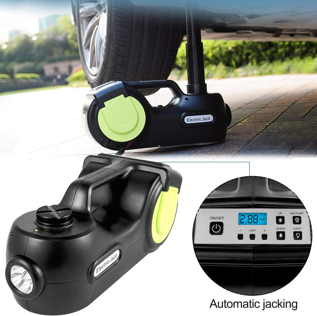 VEVOR Electric Car Jack 5 Ton Car Jack Hydraulic with Electric Impact Wrench, LED Light Hydraulic Auto Repair Tool, 135-360 mm Lifting Range for SUV MPV Sedan Truck Repair