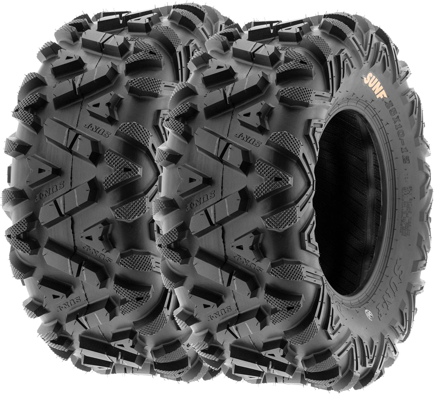 Set of 2 SunF A033 Power.I AT 27x9-12 ATV UTV Off-Road Tires All-Terrain, 6 Ply Tubeless