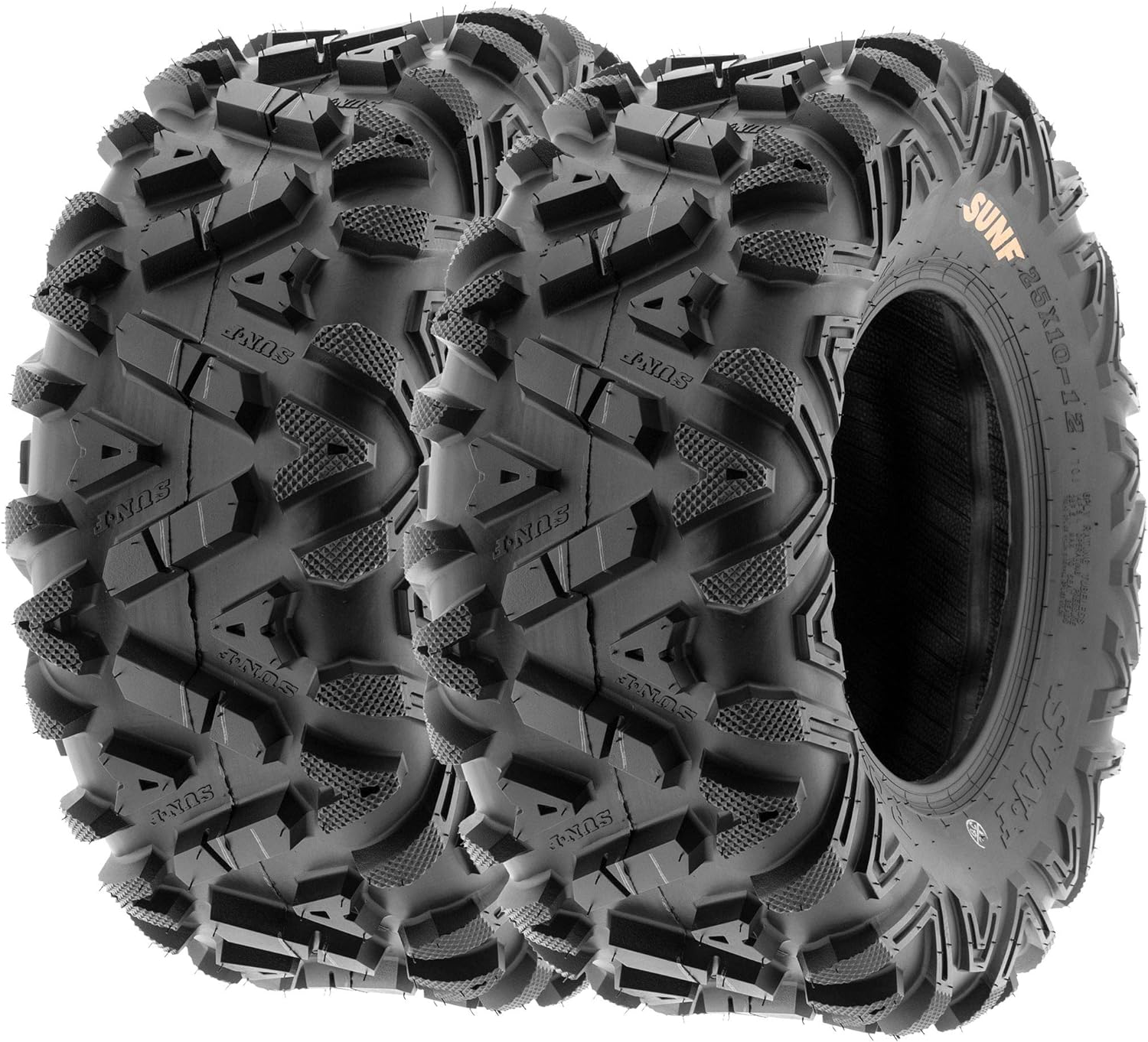 Set of 2 SunF A033 Power.I AT 27x9-12 ATV UTV Off-Road Tires All-Terrain, 6 Ply Tubeless