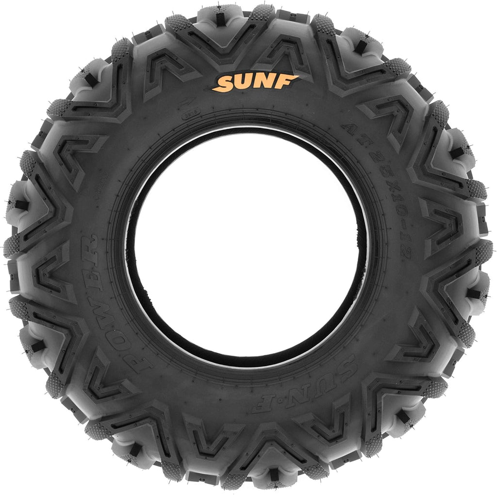 SunF ATV Tires 27x9-12 Front & 27x11-12 Rear UTV All Terrain Tires 6 Ply Tubeless A033, Set of 4