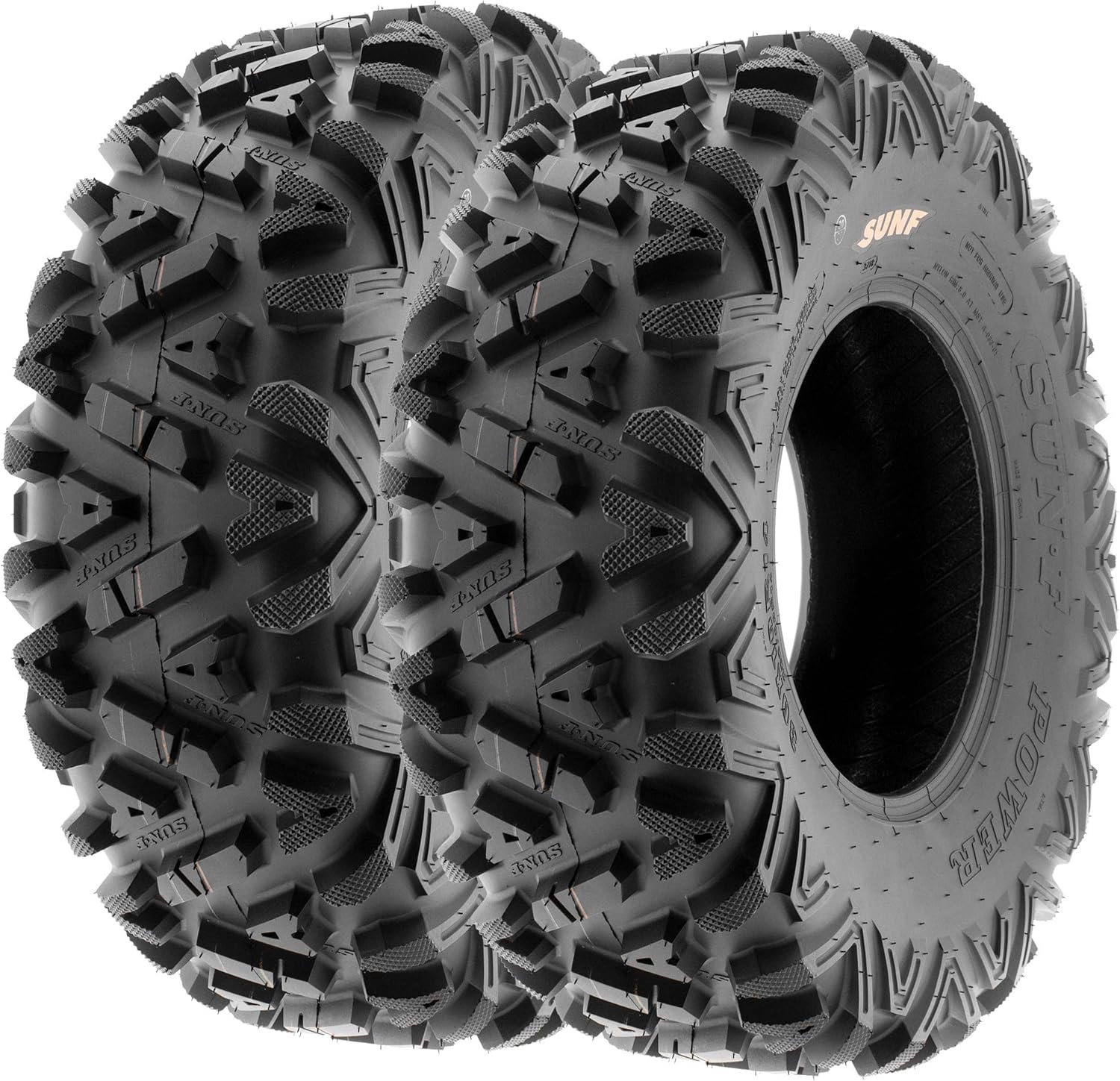 Set of 2 SunF A033 Power.I AT 27x9-12 ATV UTV Off-Road Tires All-Terrain, 6 Ply Tubeless