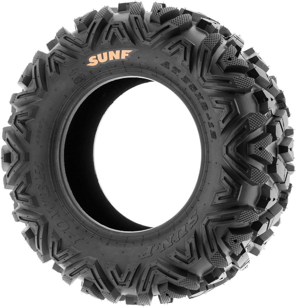 Set of 2 SunF A033 Power.I AT 27x9-12 ATV UTV Off-Road Tires All-Terrain, 6 Ply Tubeless