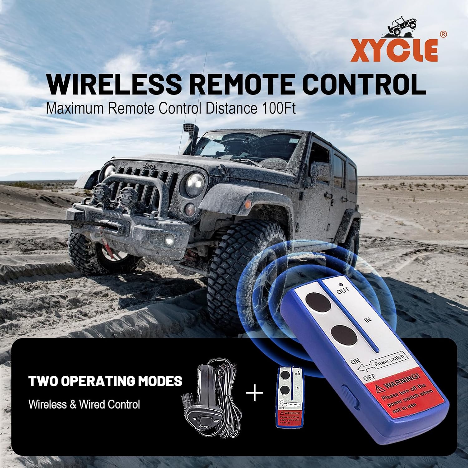 Winch13500lbs 12V Waterproof Electric Winch Synthetic Rope Truck Winch Towing Winch Boat Trailer Winch SUV 4-Wheel Drive Off-Road Vehicle with Remote Control 3/8 Synthetic Rope (Black)